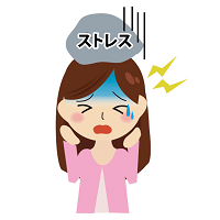 ストレスを感じている女性