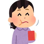 口の中をきれいにしている女性