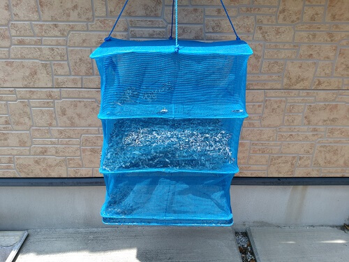 よもぎの葉の乾燥