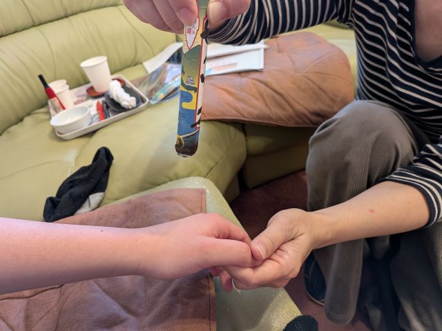 器具を使わない棒灸